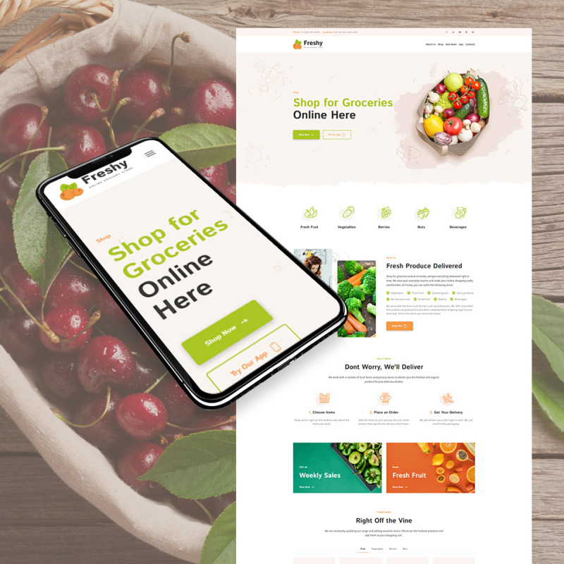 Premium Grocery Store Website– PHP + MySQL
